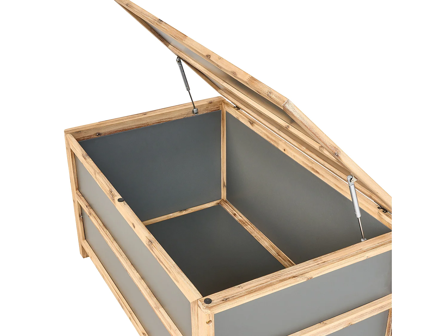 Skrzynia ogrodowa ACATE Beton 121 cm 72 cm Szary