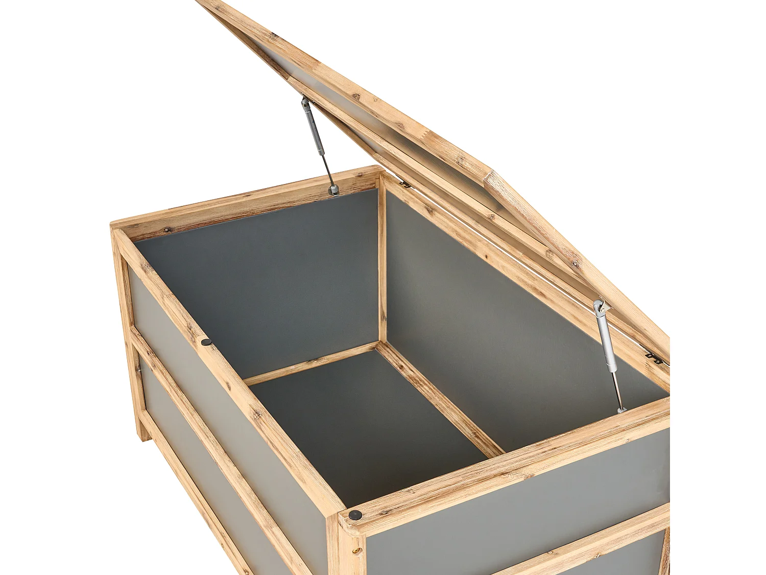 Skrzynia ogrodowa ACATE Beton 121 cm 72 cm Szary