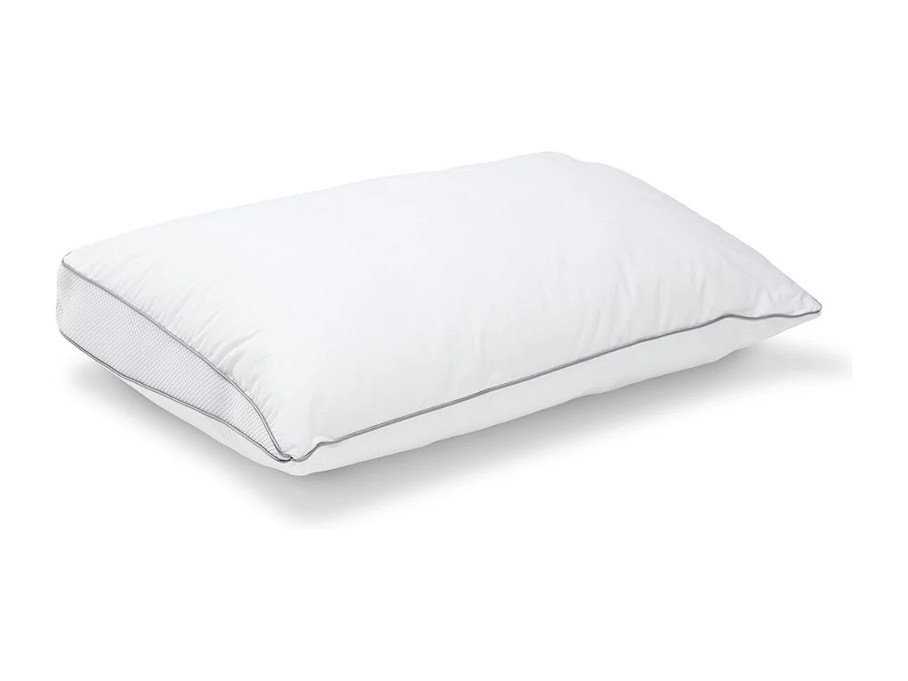Oreiller souple 40x60cm Premium Ventilé - Enveloppe coton percale - Multipositions de sommeil