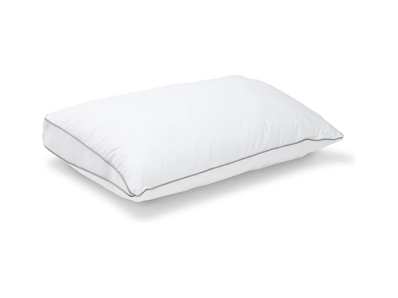 Oreiller souple 40x60cm Premium Ventilé - Enveloppe coton percale - Multipositions de sommeil
