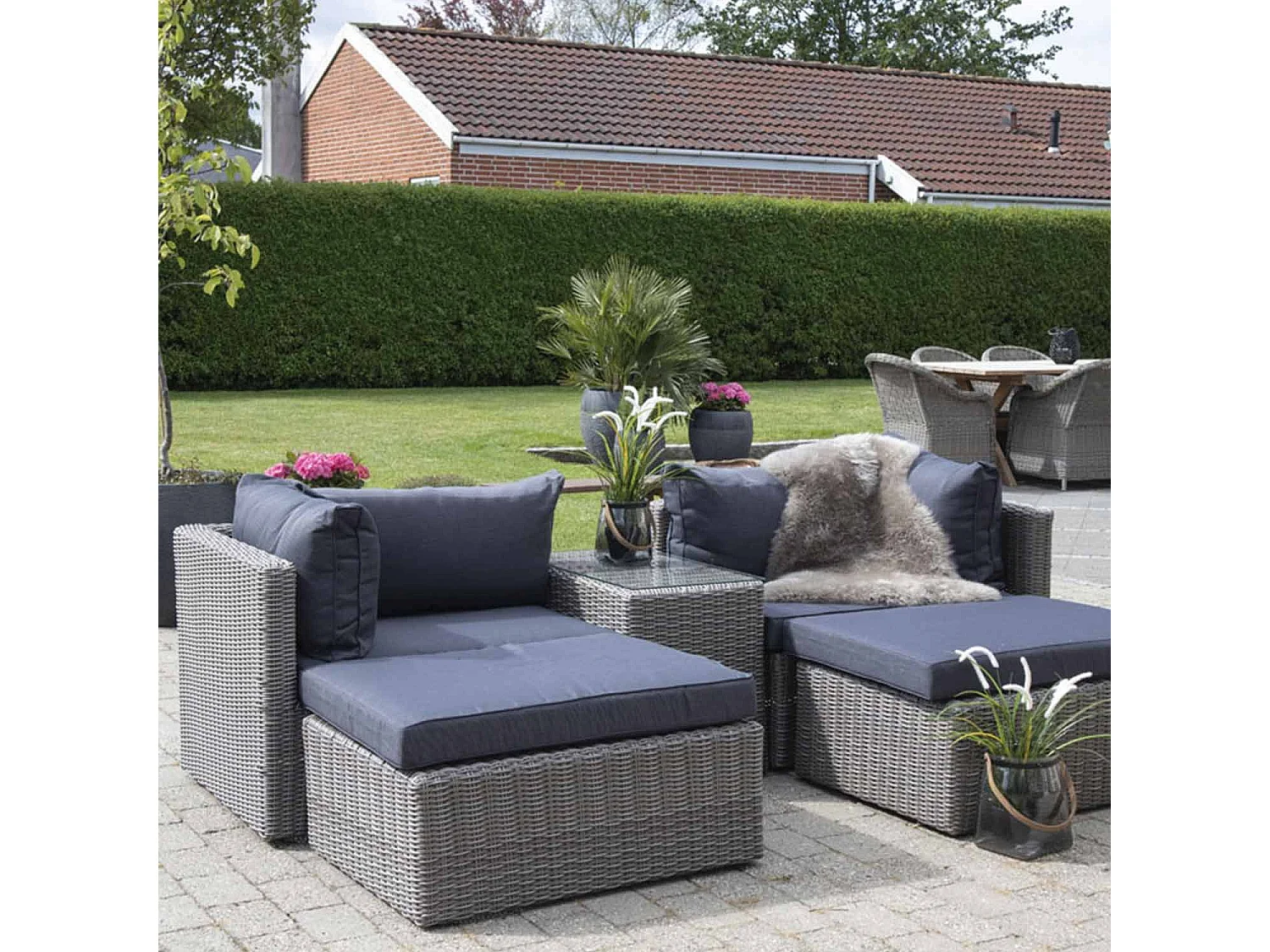 Conjunto de muebles de jardín modulares ROSSI