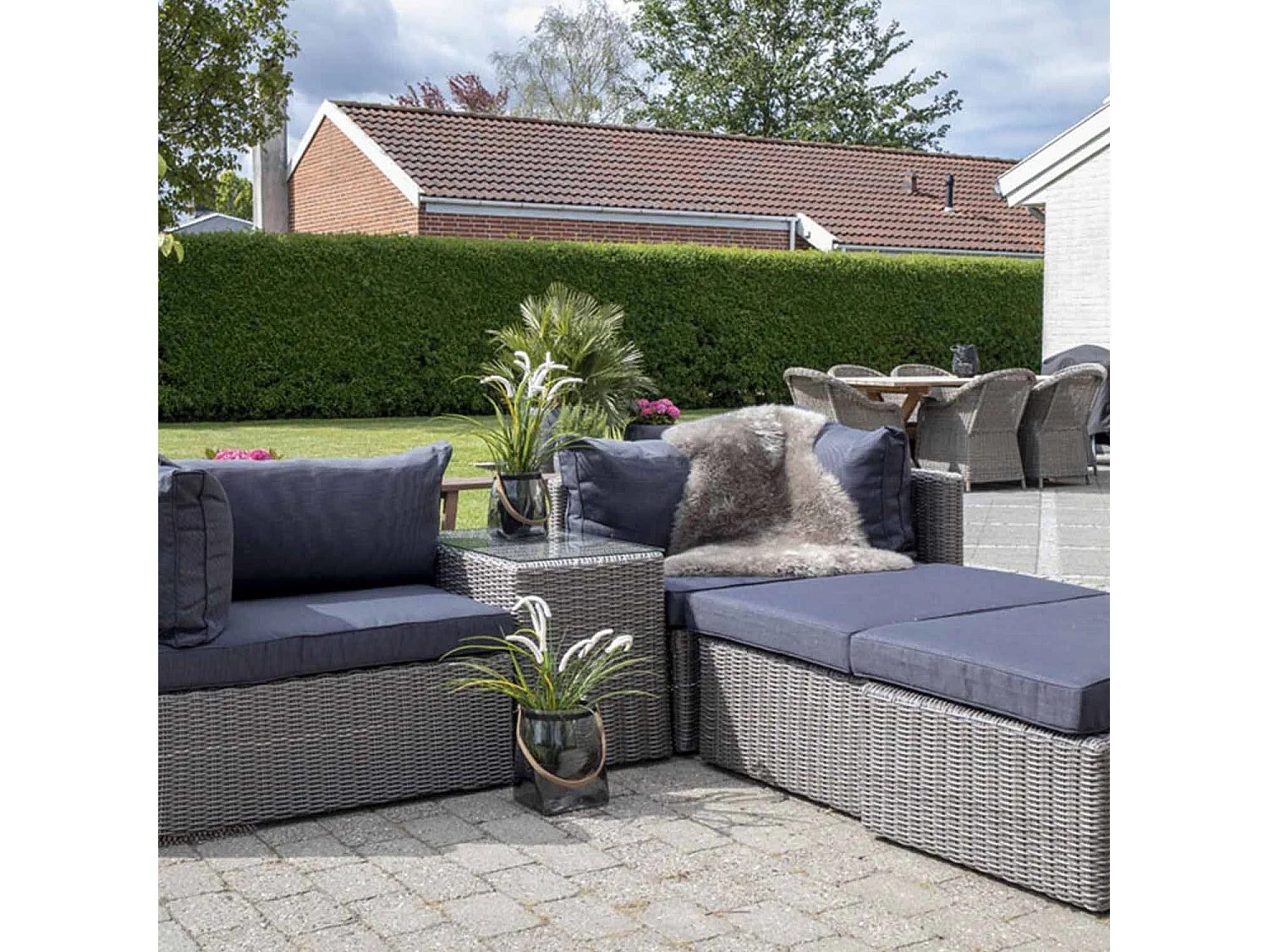 Conjunto de muebles de jardín modulares ROSSI