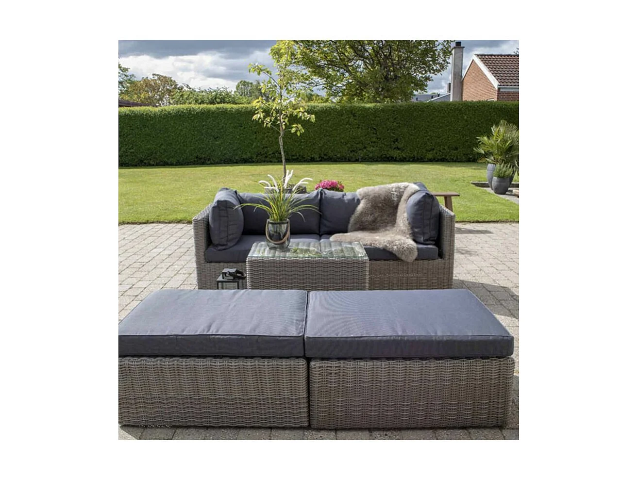 Conjunto de muebles de jardín modulares ROSSI