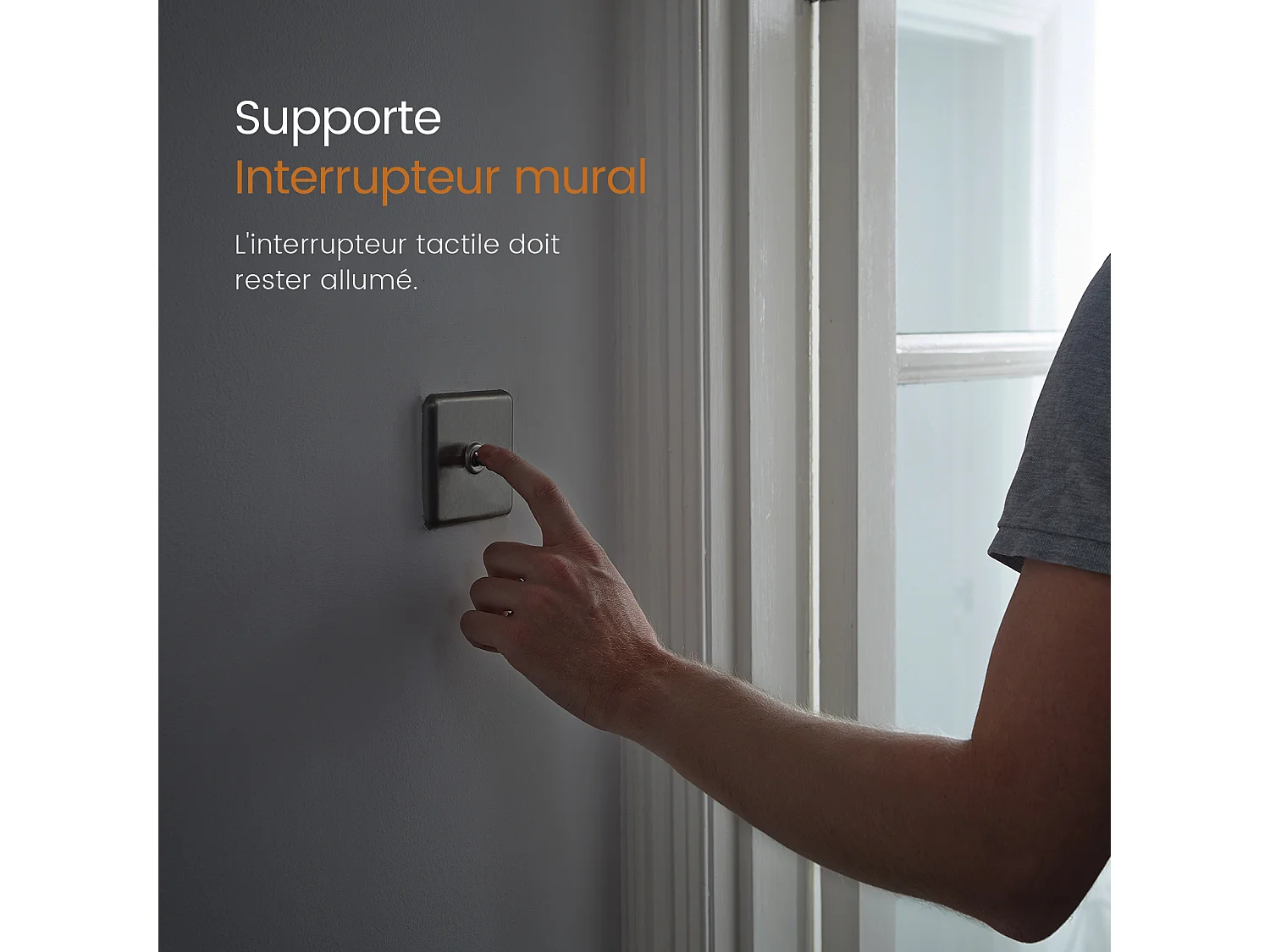 EMKE Armoire de Toilette avec Éclairage 50x70cm, Armoire de Salle de Bains avec 3 Couleurs de Lumière, Réglable, Anti-Buée, Prise de Courant