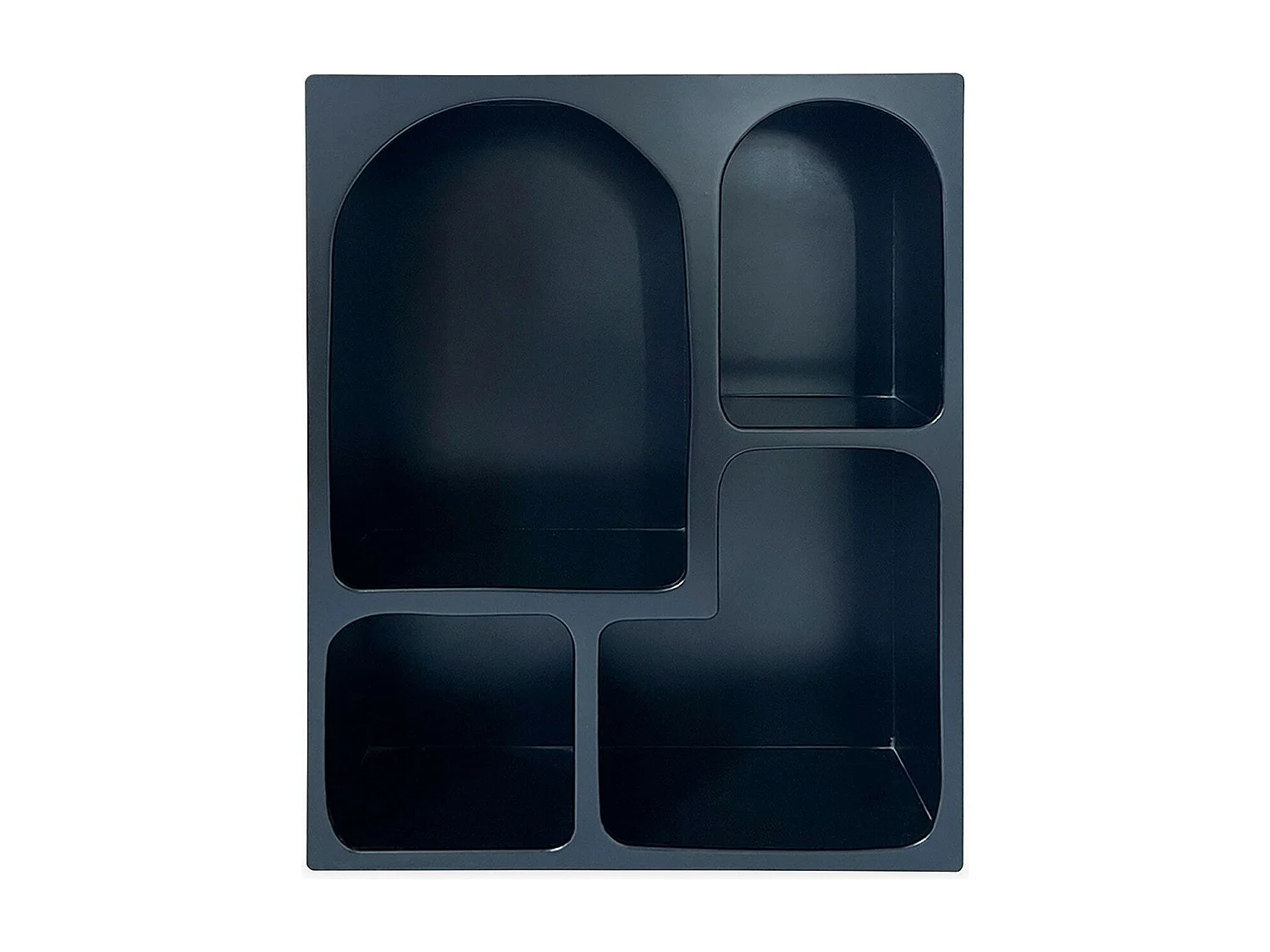 Aufbewahrungsregal mit Bogenregalen Mojik L60cm Schwarz