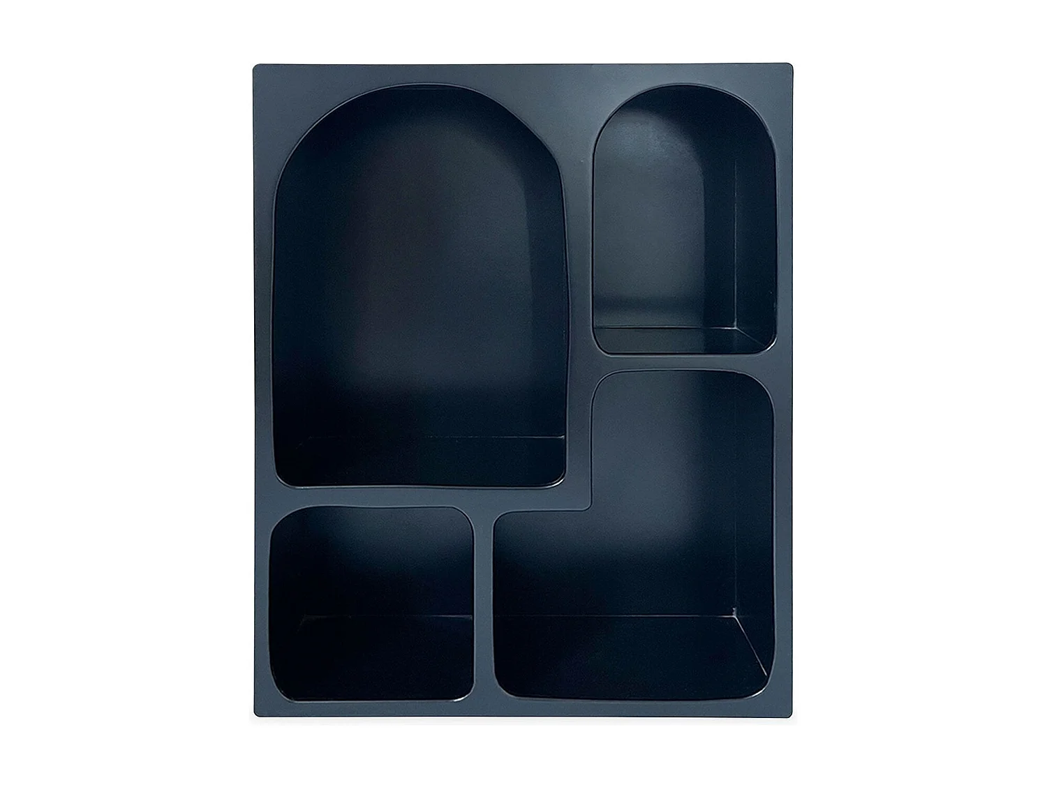 Aufbewahrungsregal mit Bogenregalen Mojik L60cm Schwarz