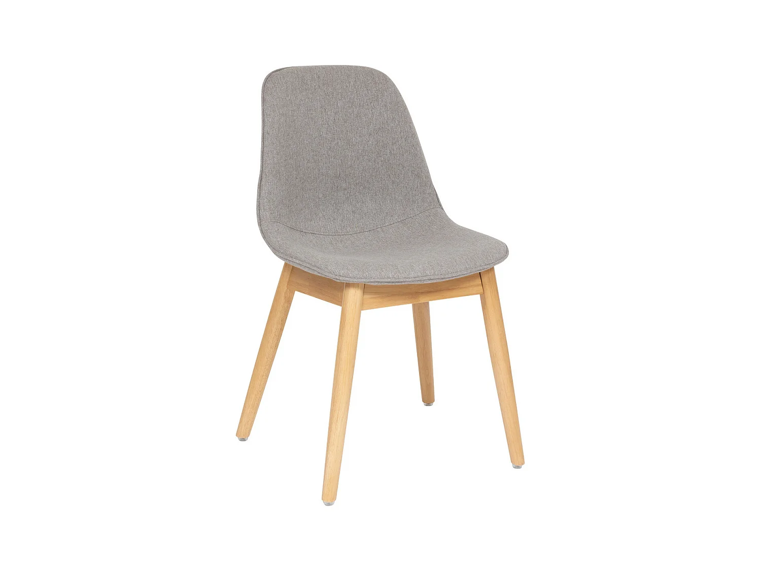 Chaise de bureau ou Chaise visiteur tissu Gris chiné H 86 cm