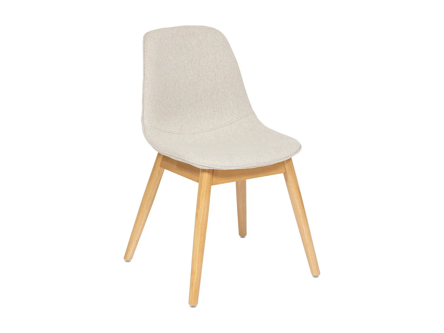 Chaise de bureau ou Chaise visiteur tissu Beige chiné H 86 cm