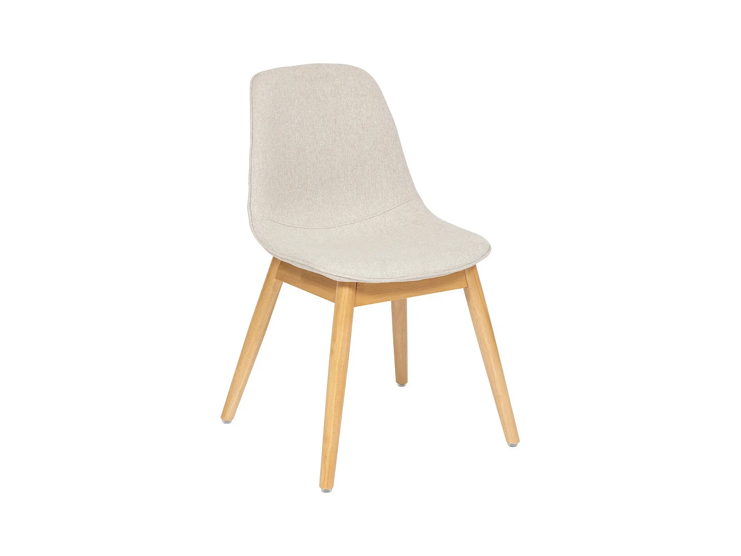 Chaise de bureau ou Chaise visiteur tissu Beige chiné H 86 cm