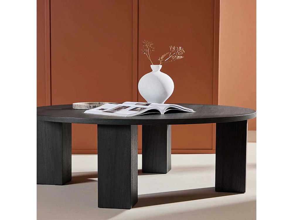 Table Basse Design "Juno" 120cm Noir