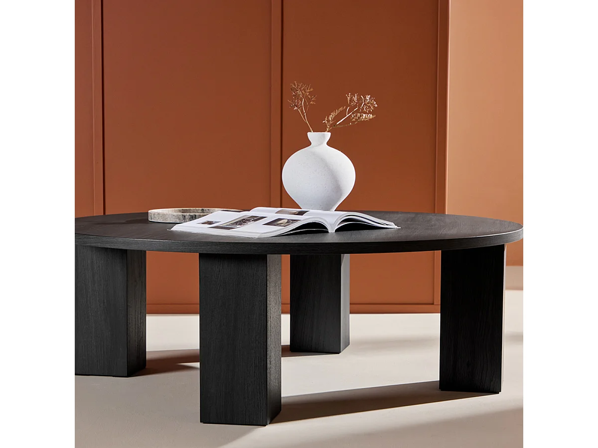 Table Basse Design "Juno" 120cm Noir