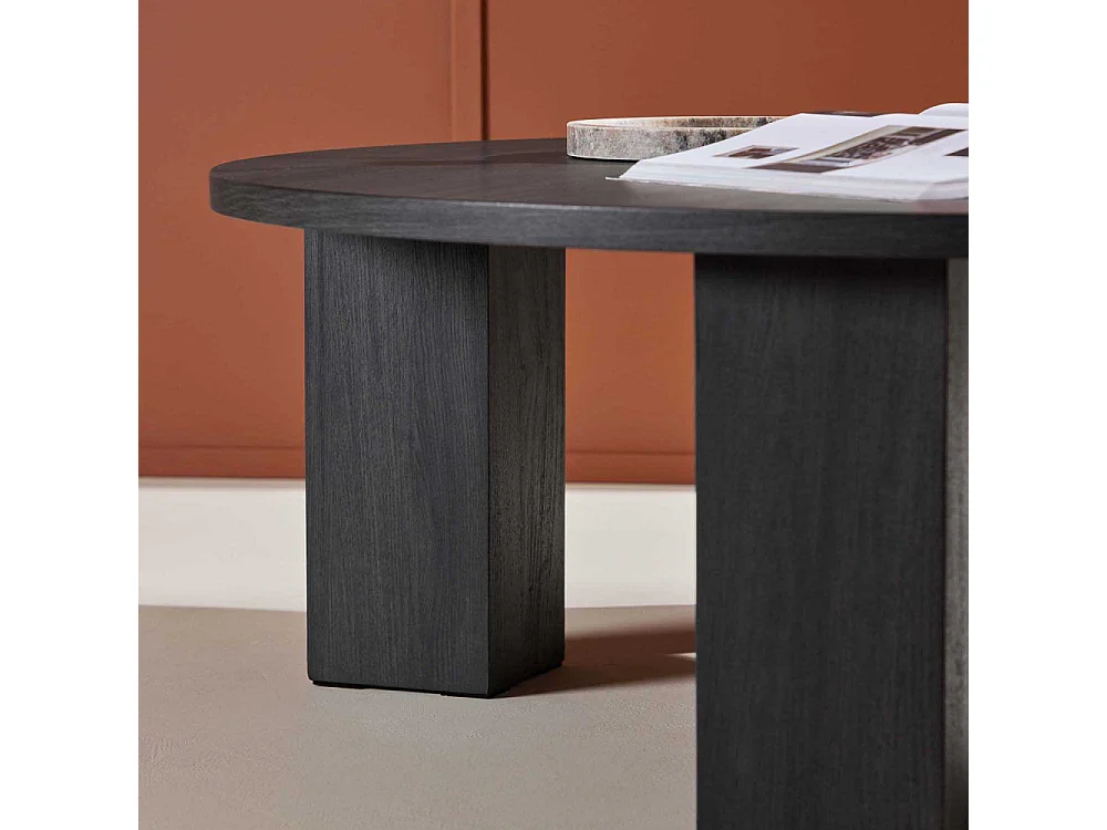Juno table basse Ø120cm noir.