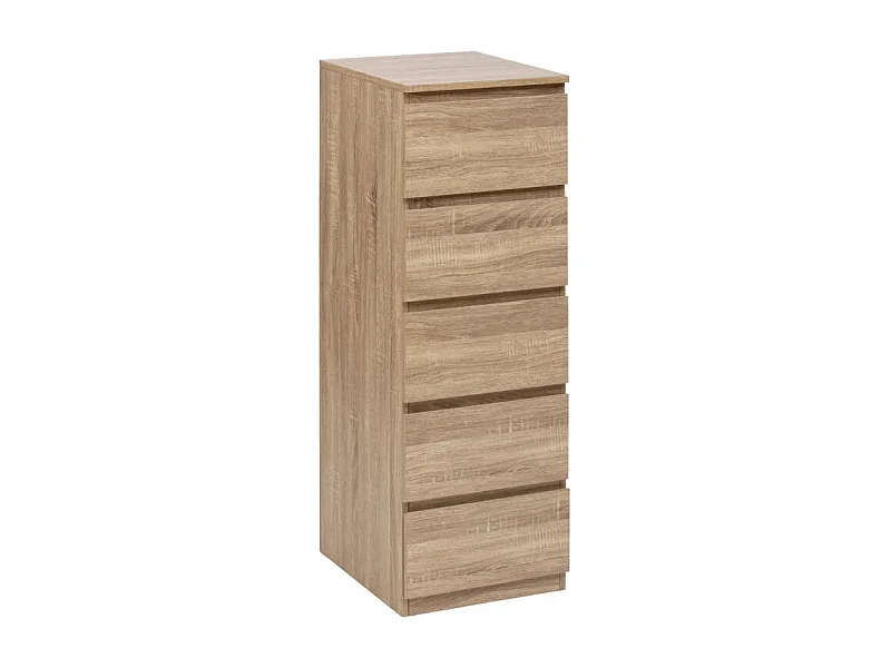 Chiffonnier 5 Tiroirs "Dolo" 115cm Naturel