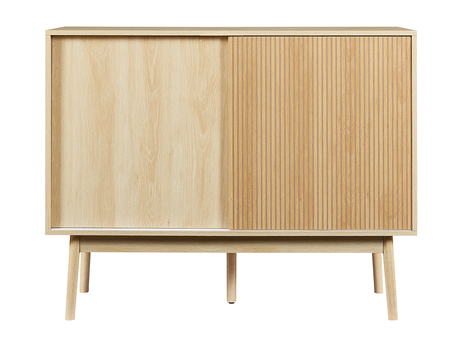 Buffet Landskrona 90 x 115 x 40 cm effet chêne [en.casa]