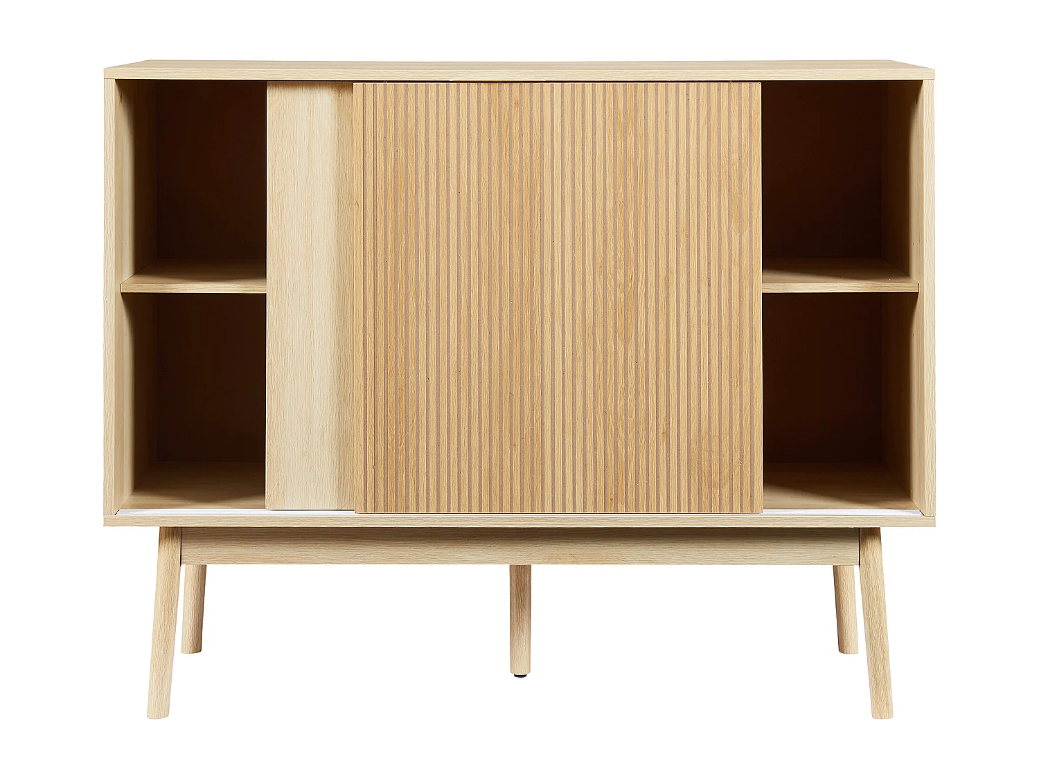 Buffet Landskrona 90 x 115 x 40 cm effet chêne [en.casa]