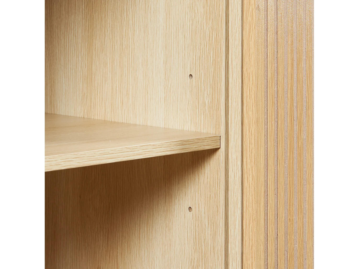 Buffet Landskrona 90 x 115 x 40 cm effet chêne [en.casa]