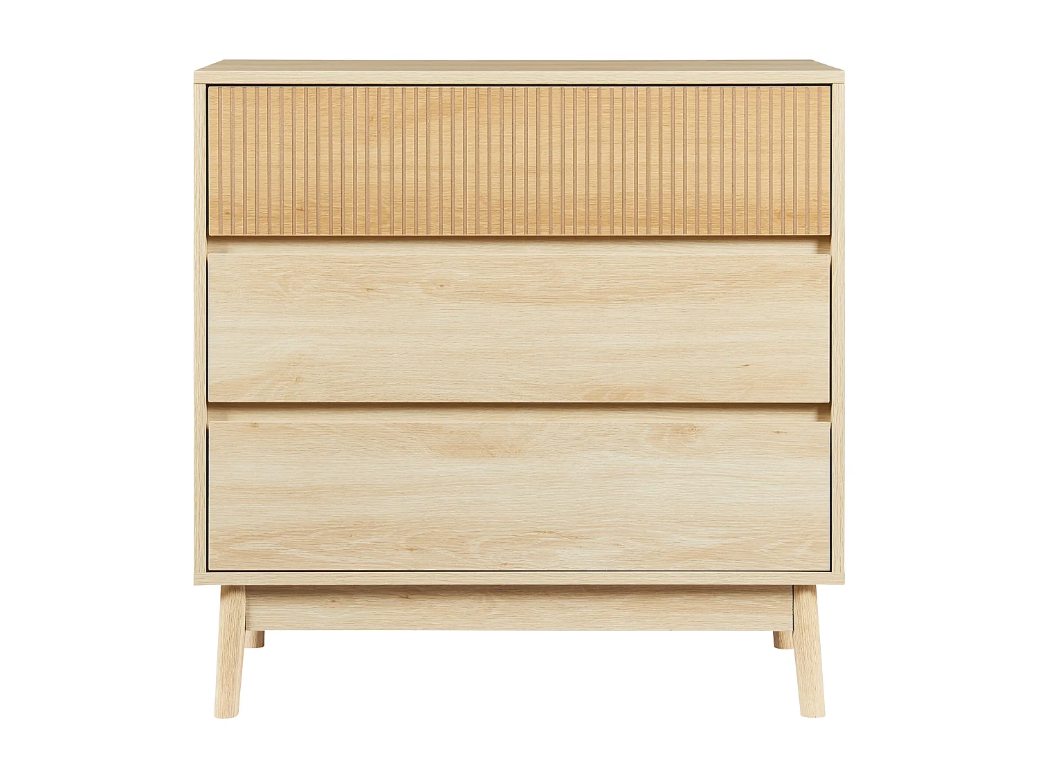 Commode Landskrona 80 x 80 x 40 cm effet chêne [en.casa]