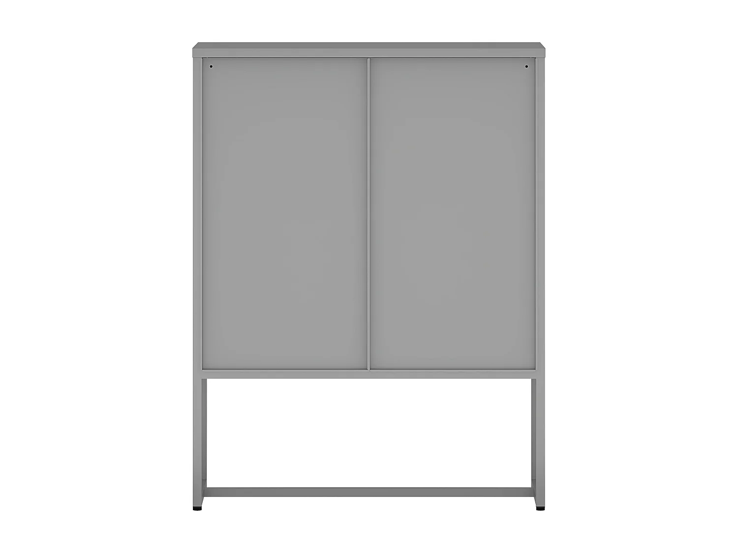 Commode Sund acier 105 x 80 x 40 cm gris [en.casa]