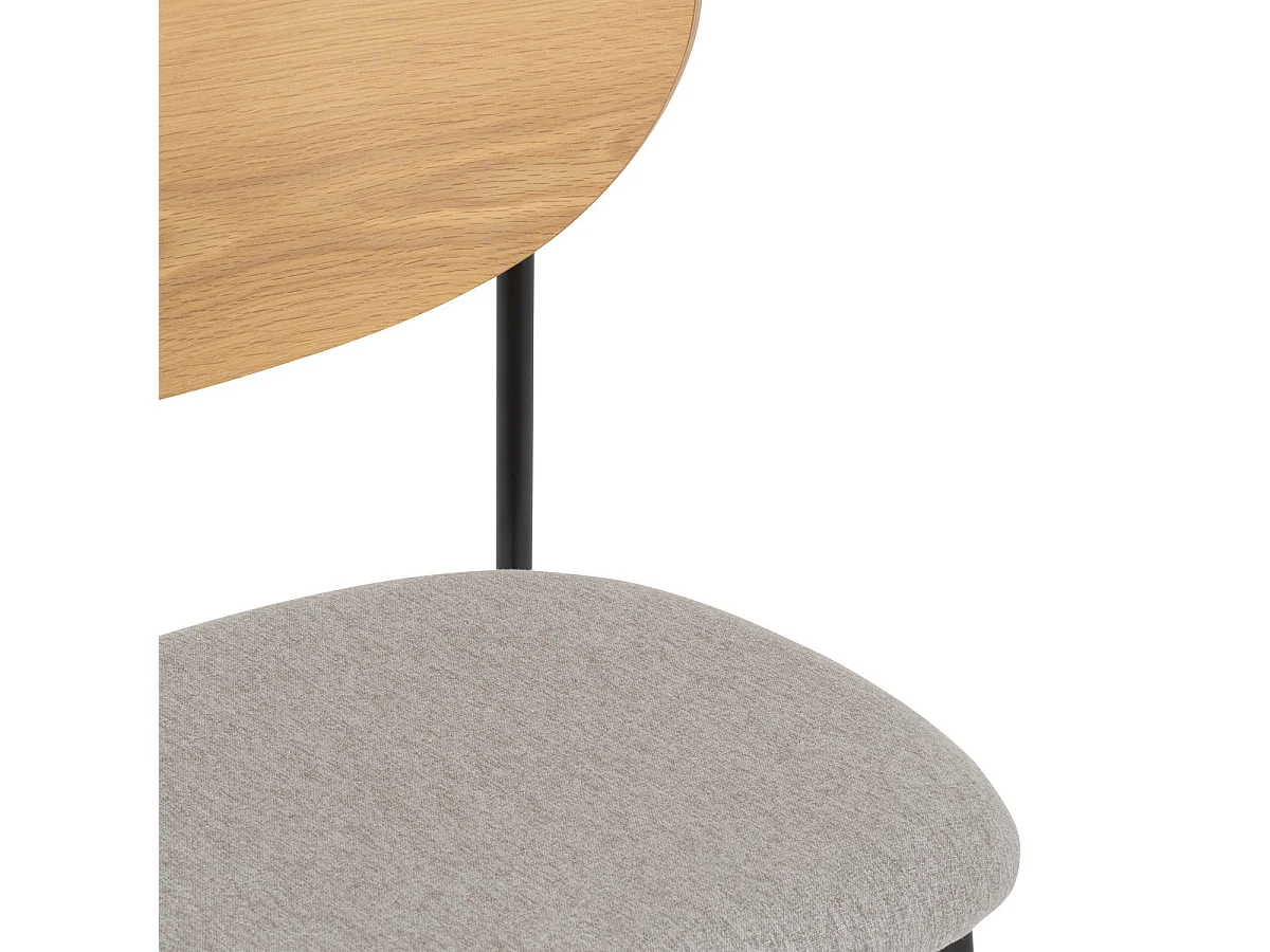 Chaise de bureau ou Chaise visiteur tissu Gris H 81 cm