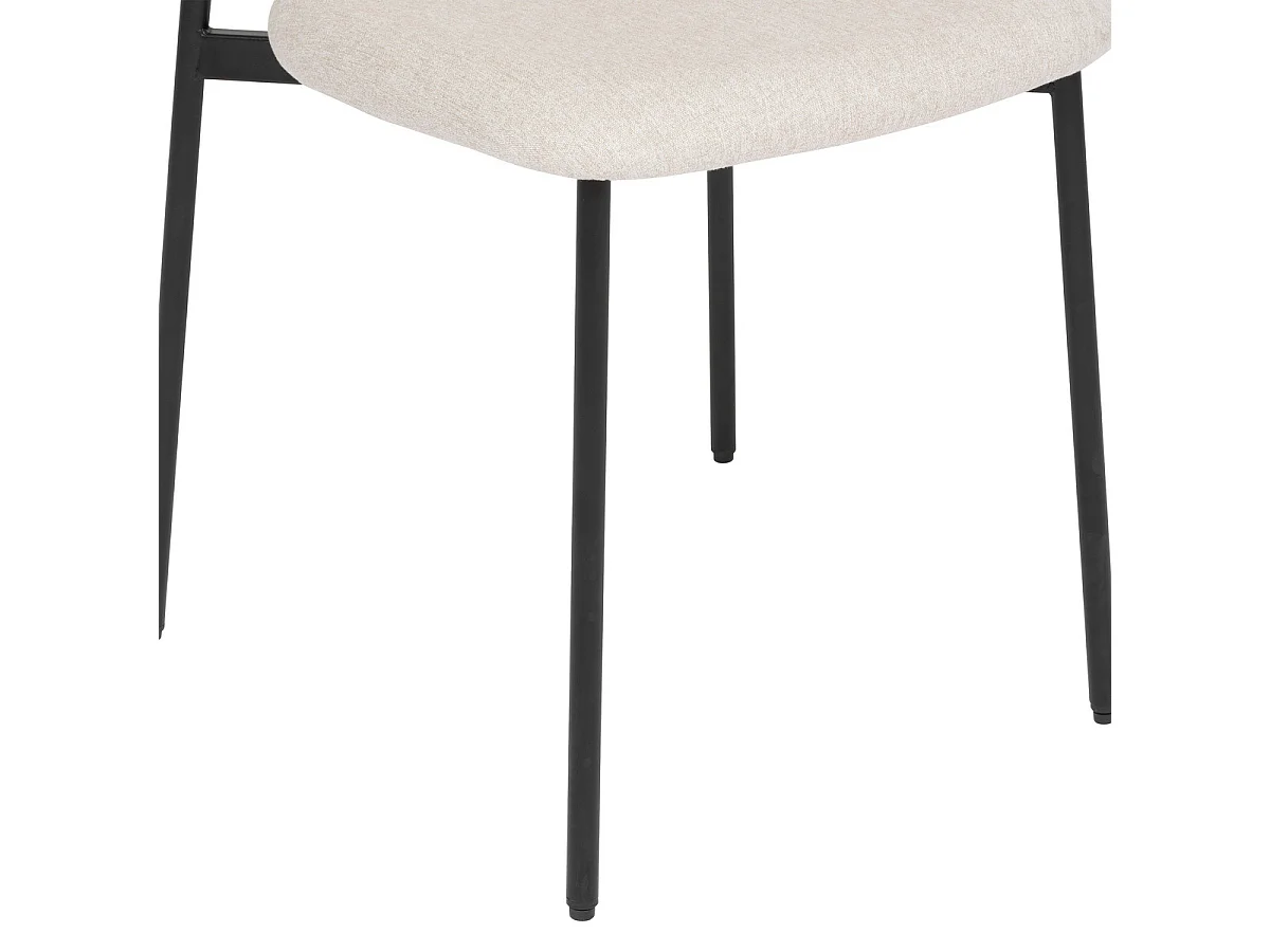 Chaise de bureau ou Chaise visiteur tissu Beige H 81 cm