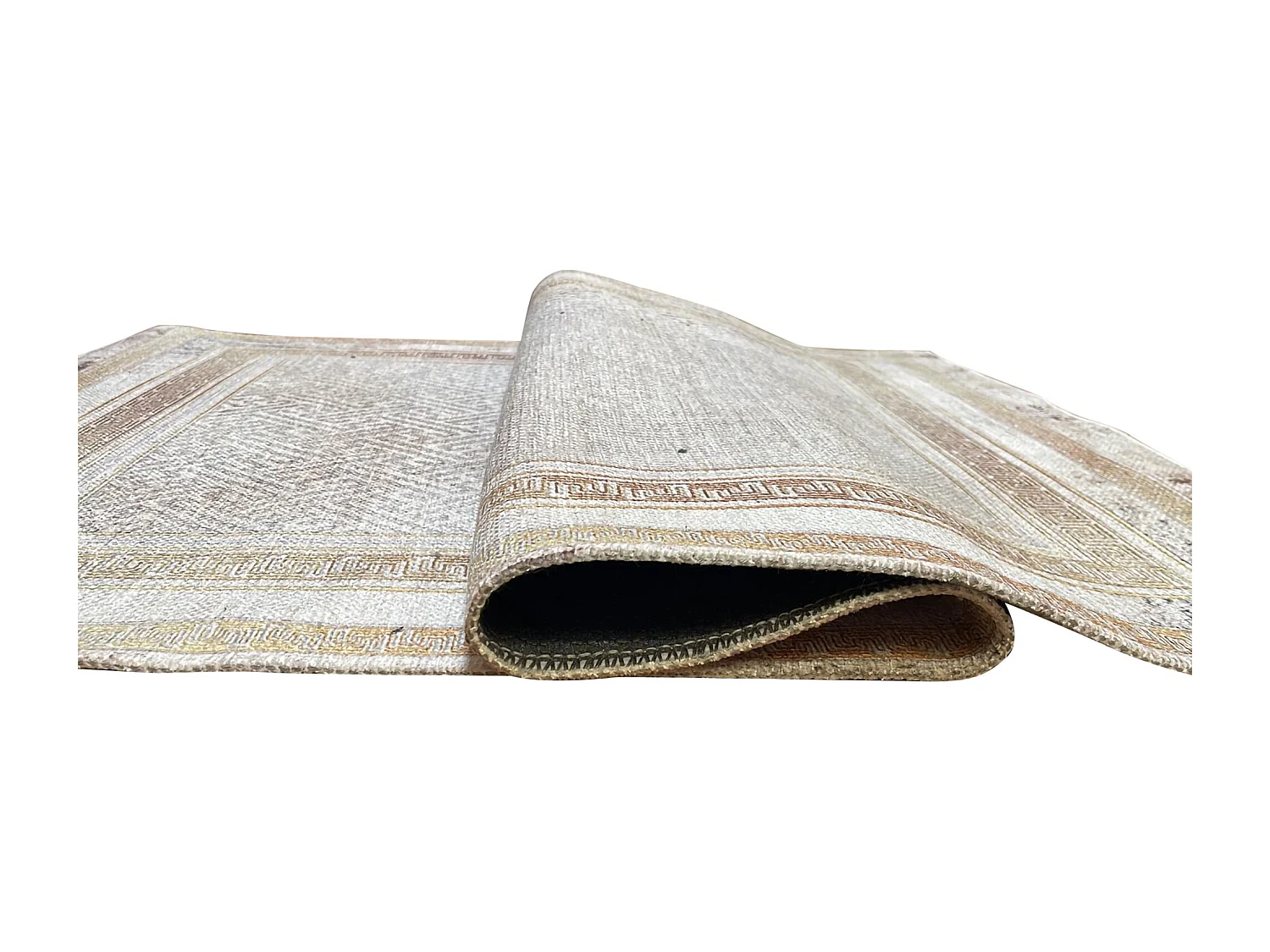 Tapis de salon 300x400 cm Polycoton Najat Or