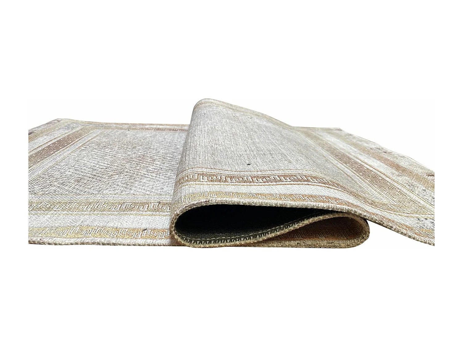 Tapis de salon 300x400 cm Polycoton Najat Or