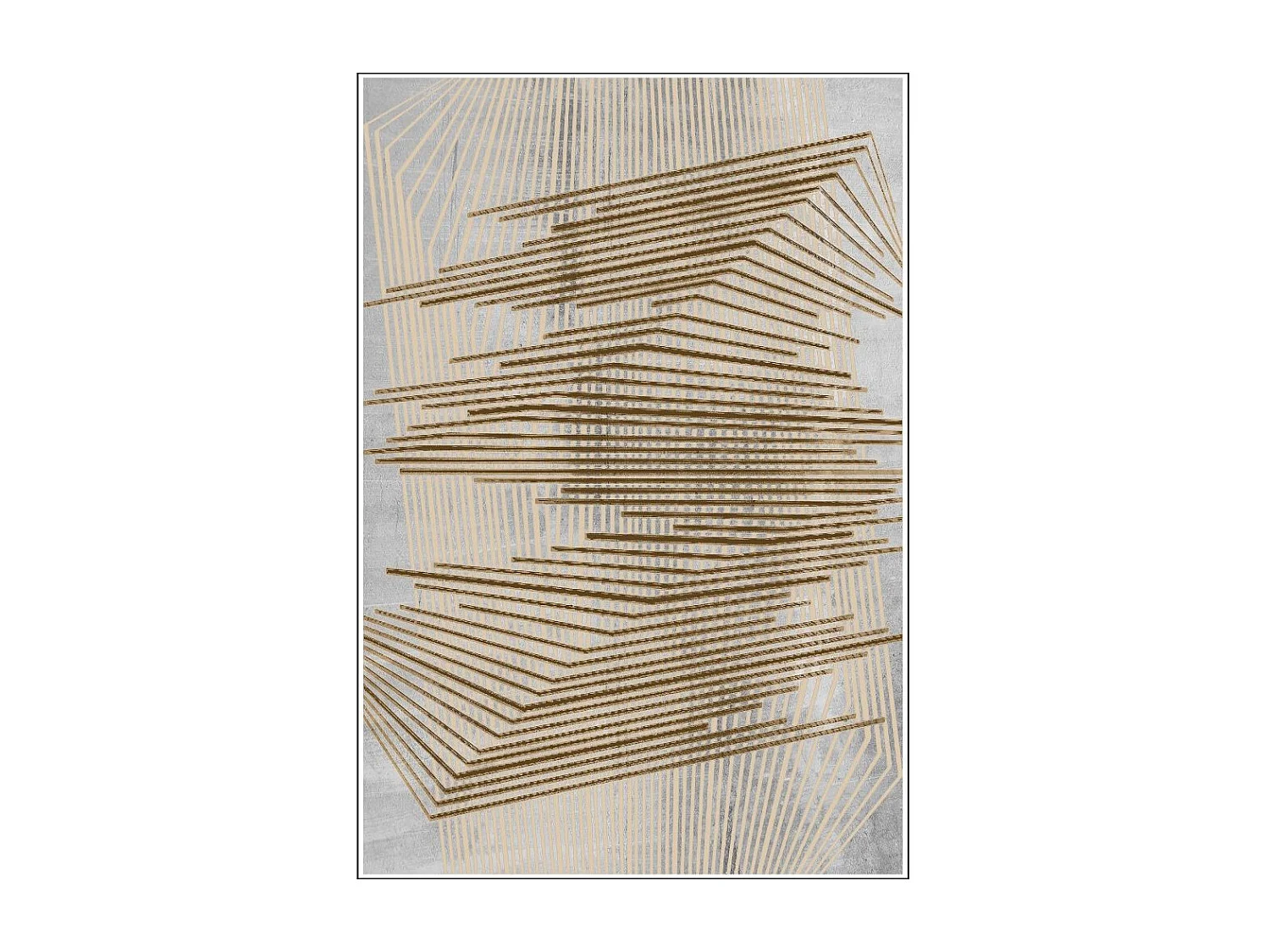 Tapis de salon 300x400 cm Polycoton Nour Or