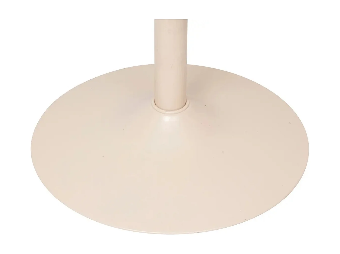 Lot de 2 chaises de bar, chaises hautes  en polypropylène coloris beige - Diamètre 45 x Hauteur 103 cm