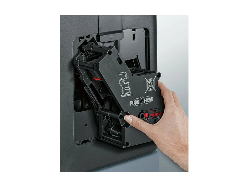 Máquina de Café Expresso Automática Siemens TE655203RW com Moinho de Cerâmica - Cinza/Preto