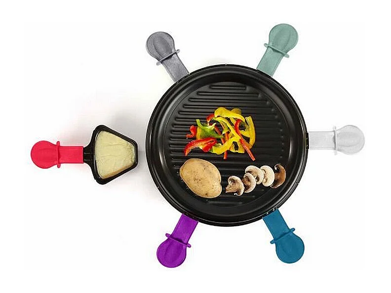 Appareil à raclette 6 personnes noir