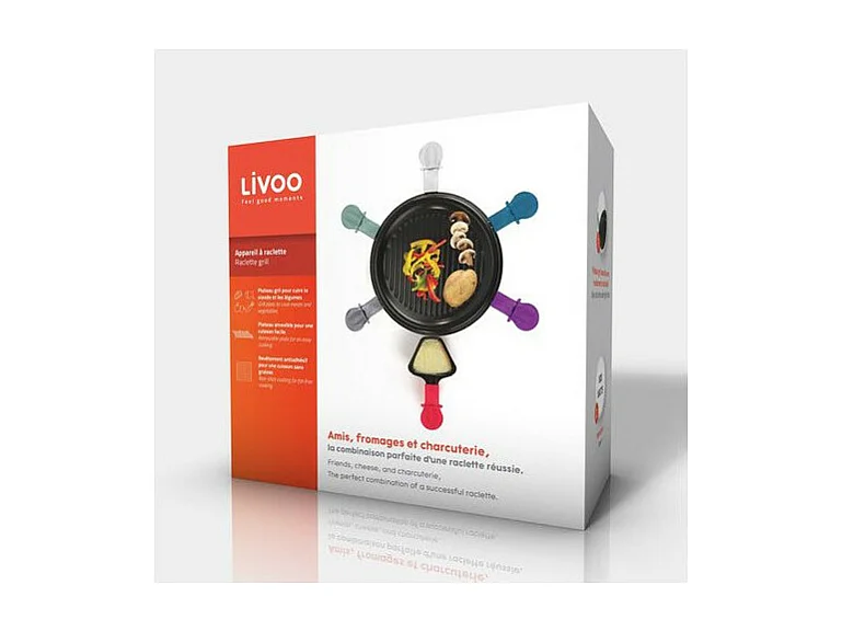 Appareil à raclette 6 personnes noir