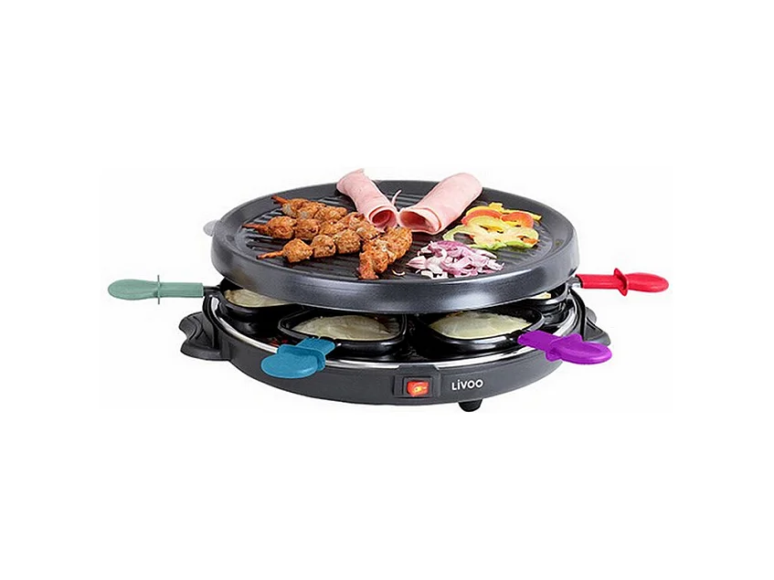 Appareil à raclette 6 personnes noir