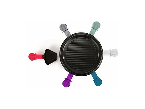 Raclette Gerät 6 Personen Schwarz Livoo 800W