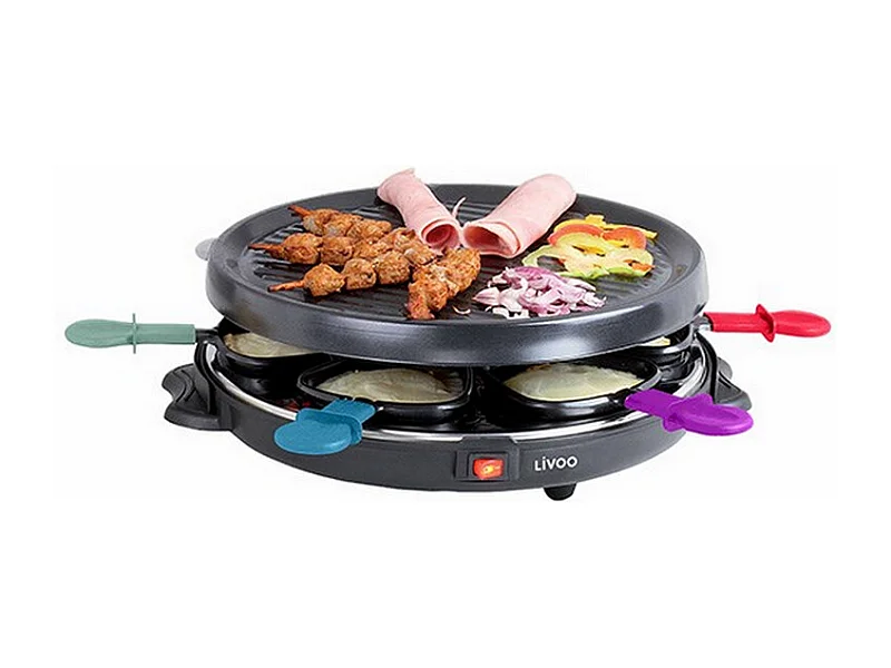 Appareil à raclette 6 personnes noir