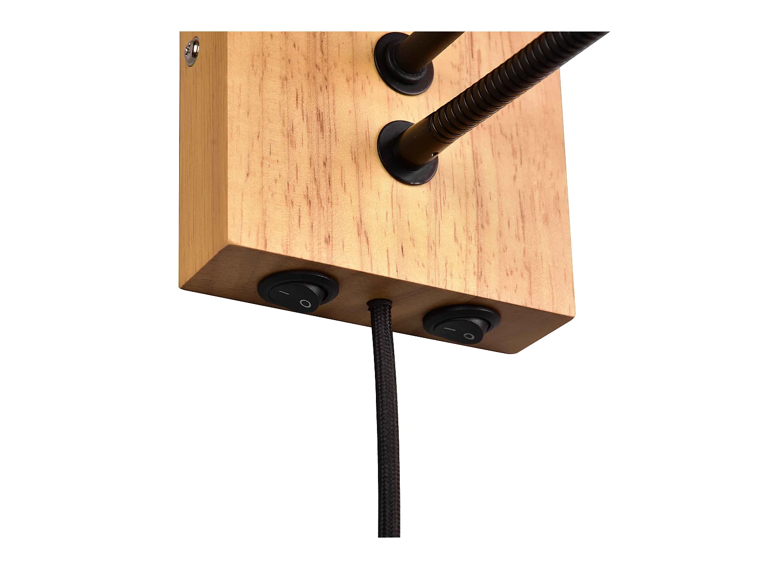 Wandlamp NILAM - 18x18x30 cm - Naturel