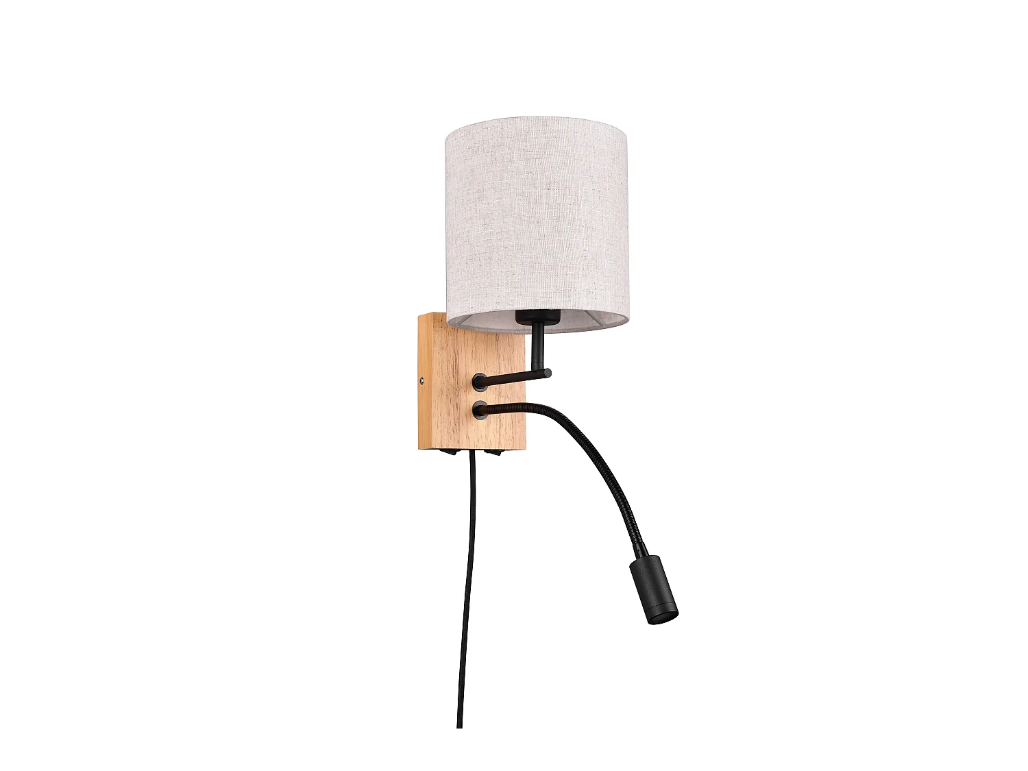 Wandlamp NILAM - 18x18x30 cm - Naturel