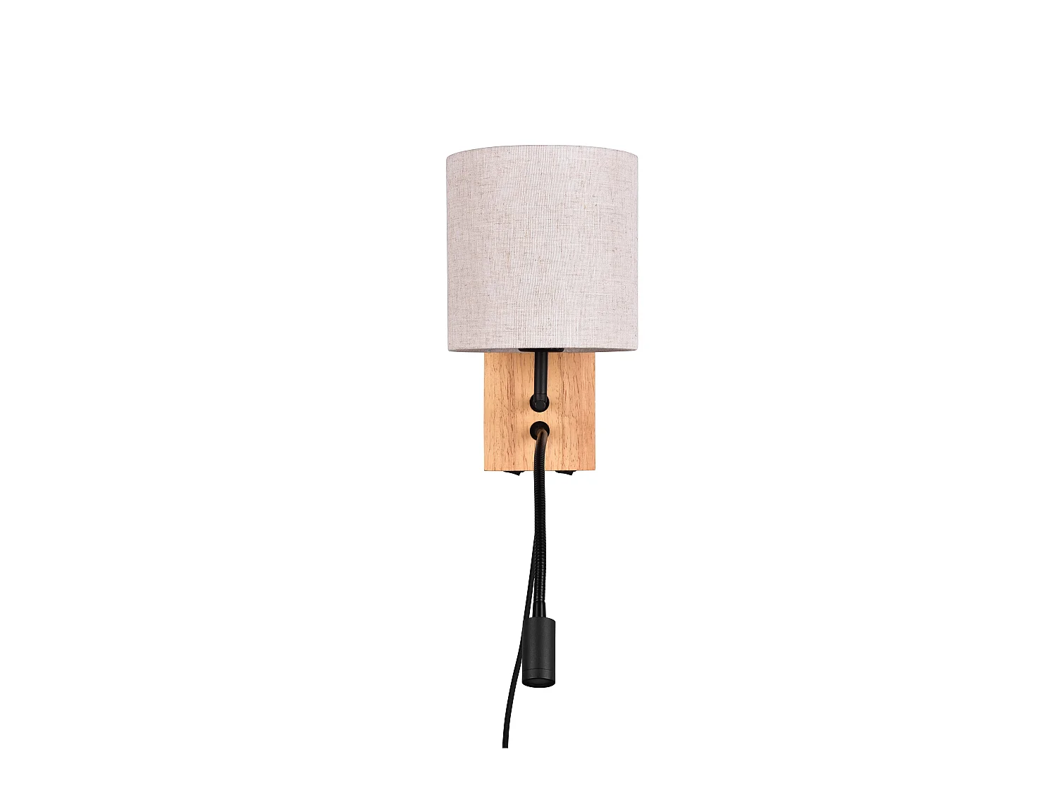 Wandlamp NILAM - 18x18x30 cm - Naturel