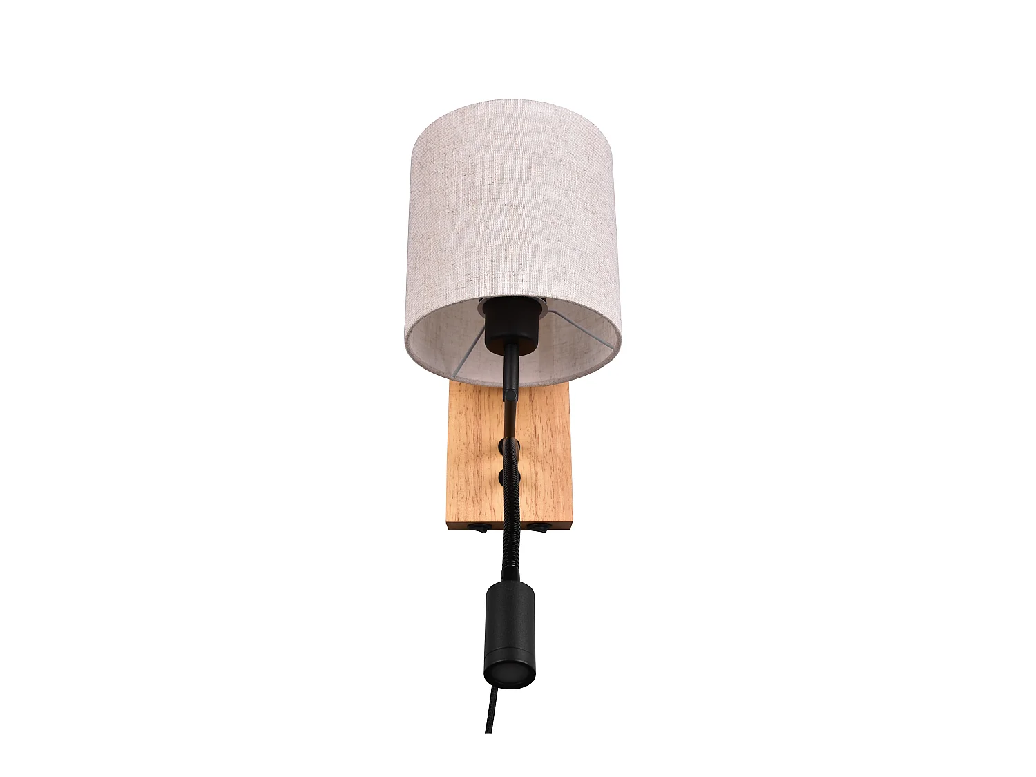 Wandlamp NILAM - 18x18x30 cm - Naturel