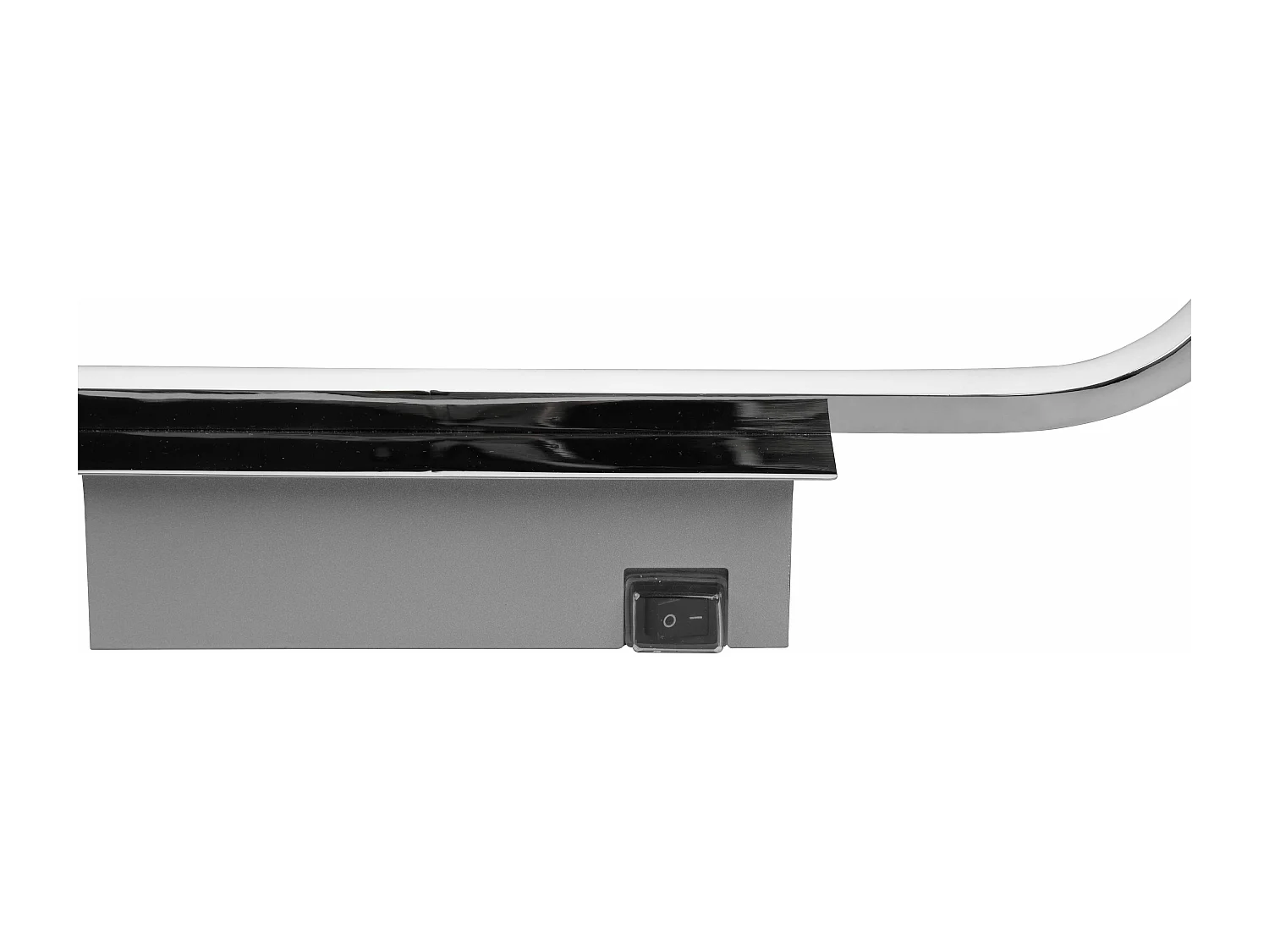 Applique LED H2O, metallo, cromo, L 60 cm, Gianni