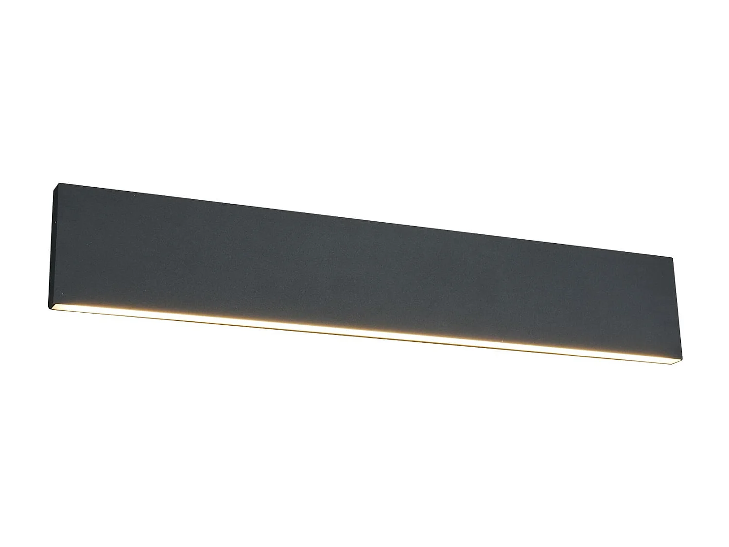 Applique LED bi-emissione, metallo, antracite, L 46 cm, Concha