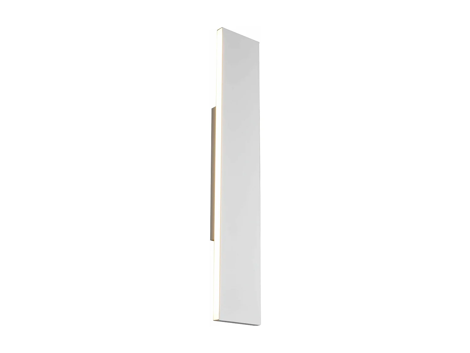 Applique LED bi-emissione, metallo, bianco, L 46 cm, Concha
