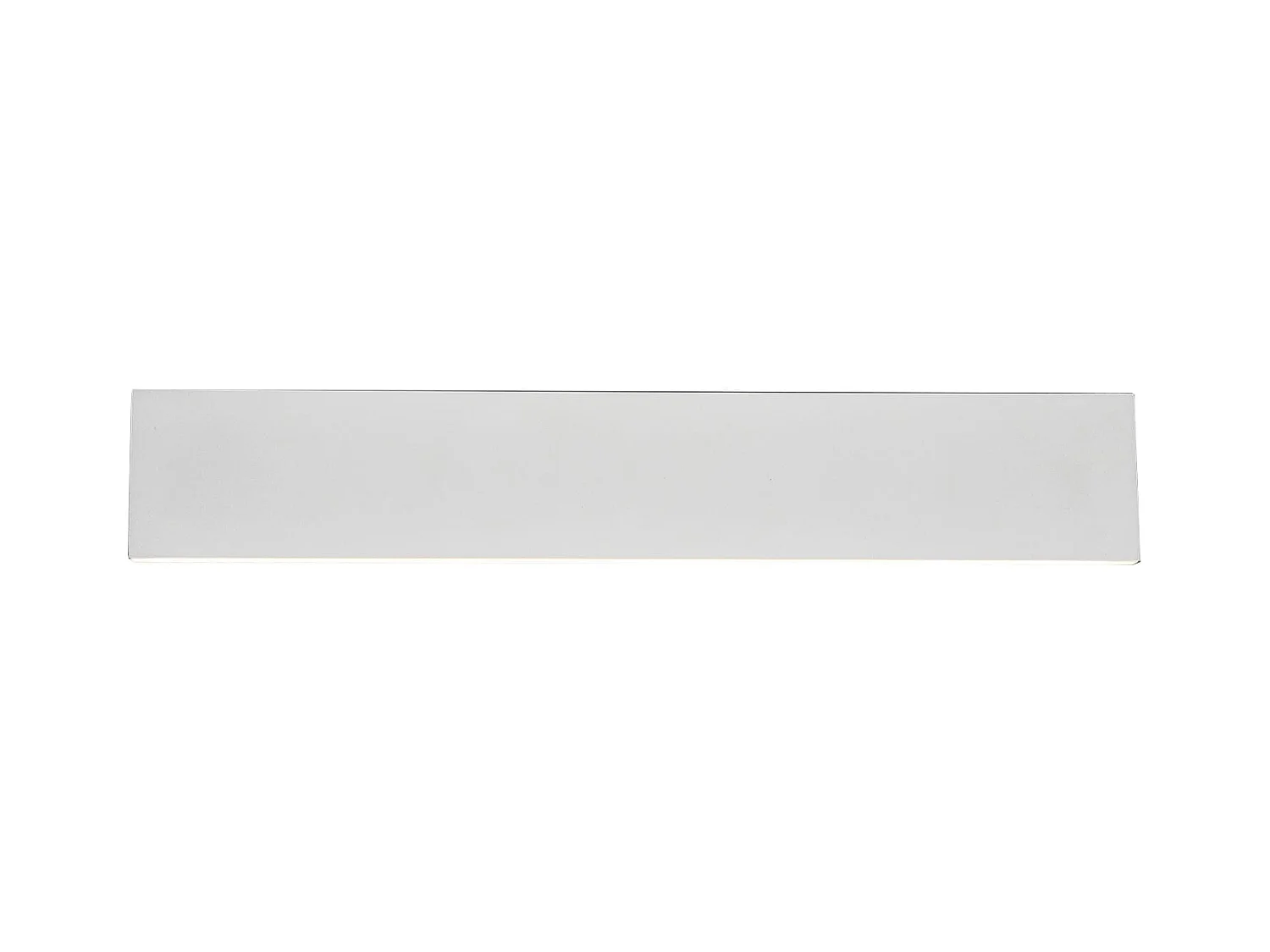 Applique LED bi-emissione, metallo, bianco, L 46 cm, Concha