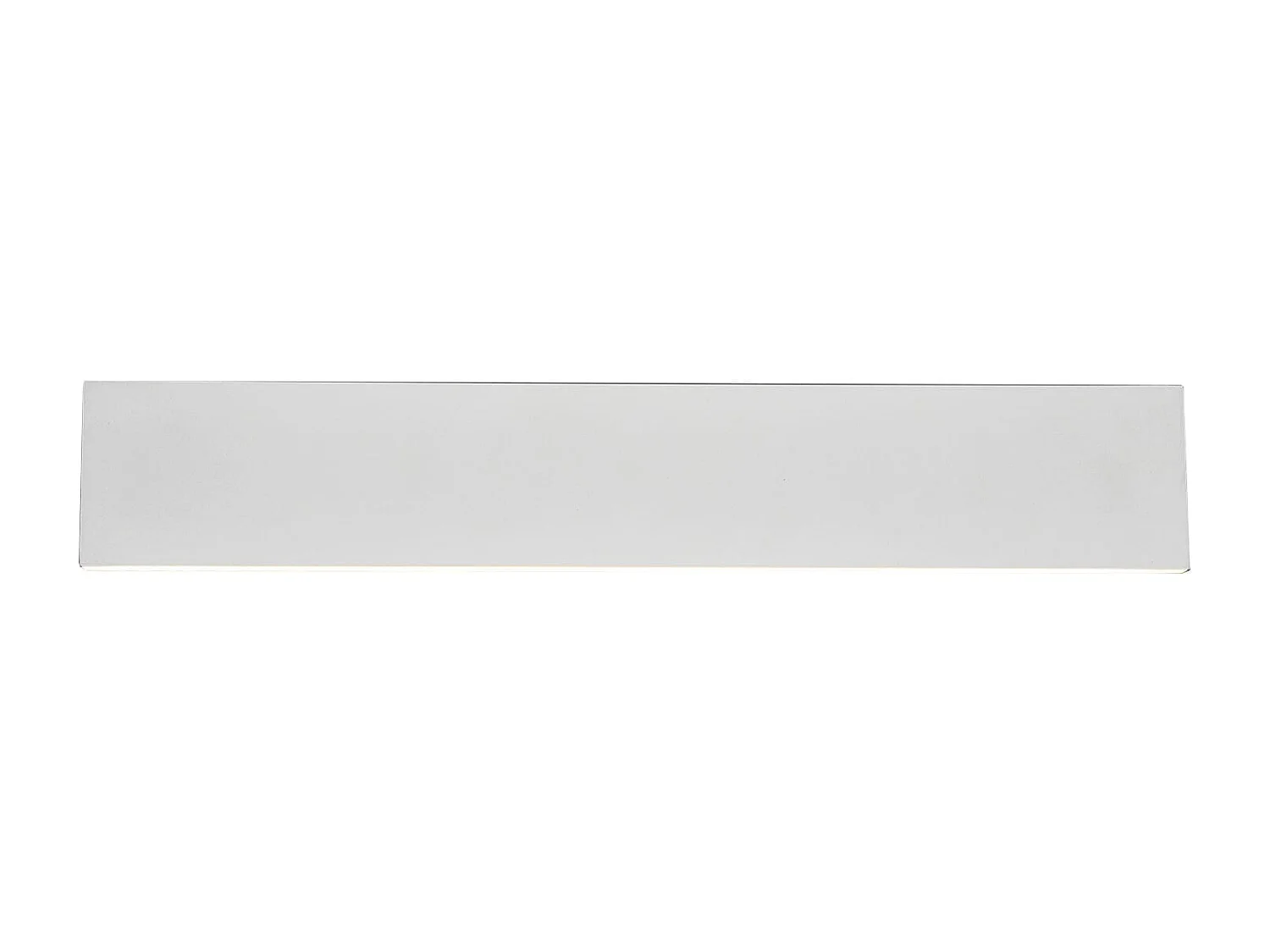 Applique LED bi-emissione, metallo, bianco, L 46 cm, Concha