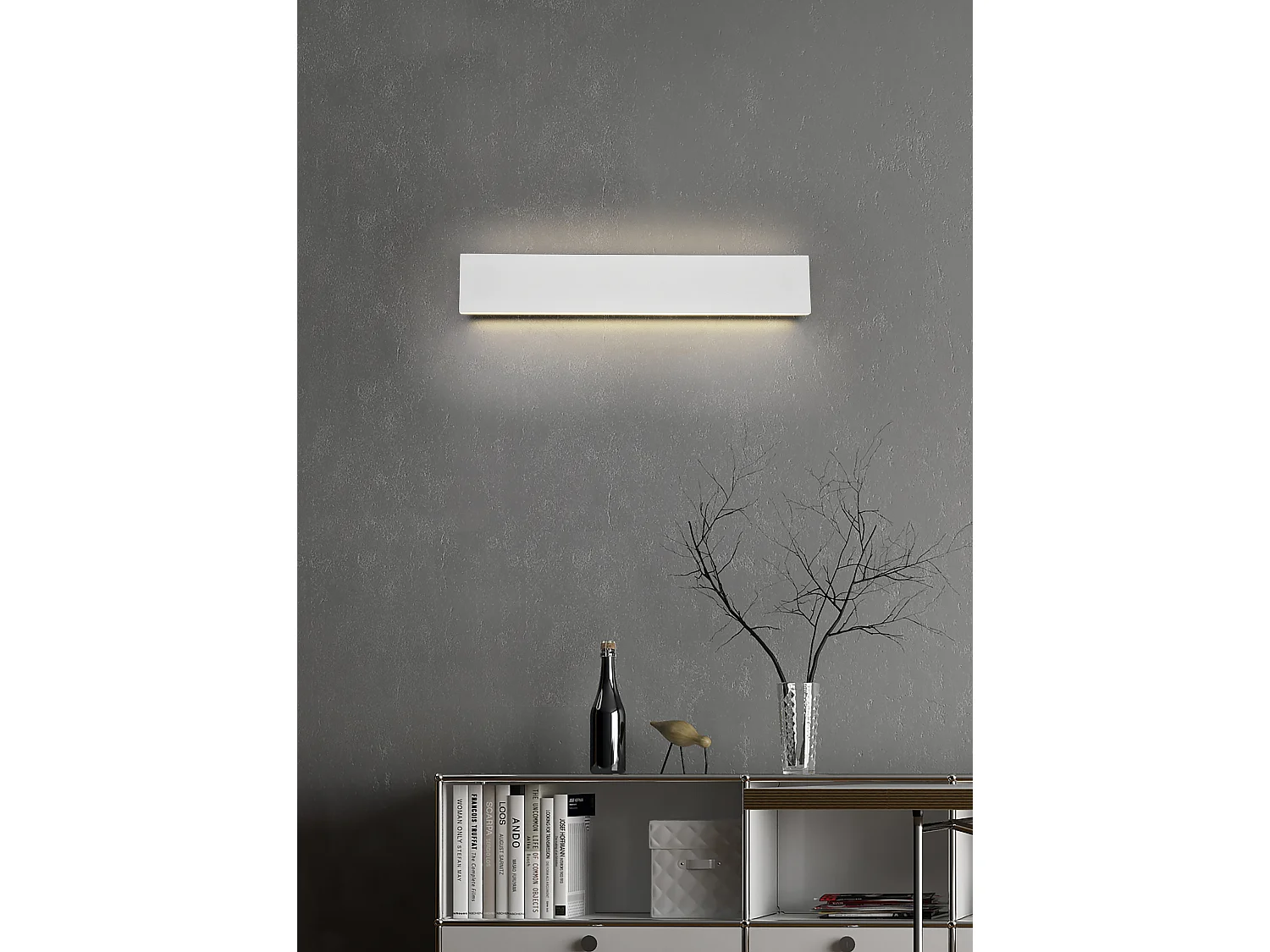 Wandlamp CONCHA - 0x0x8 cm - Wit