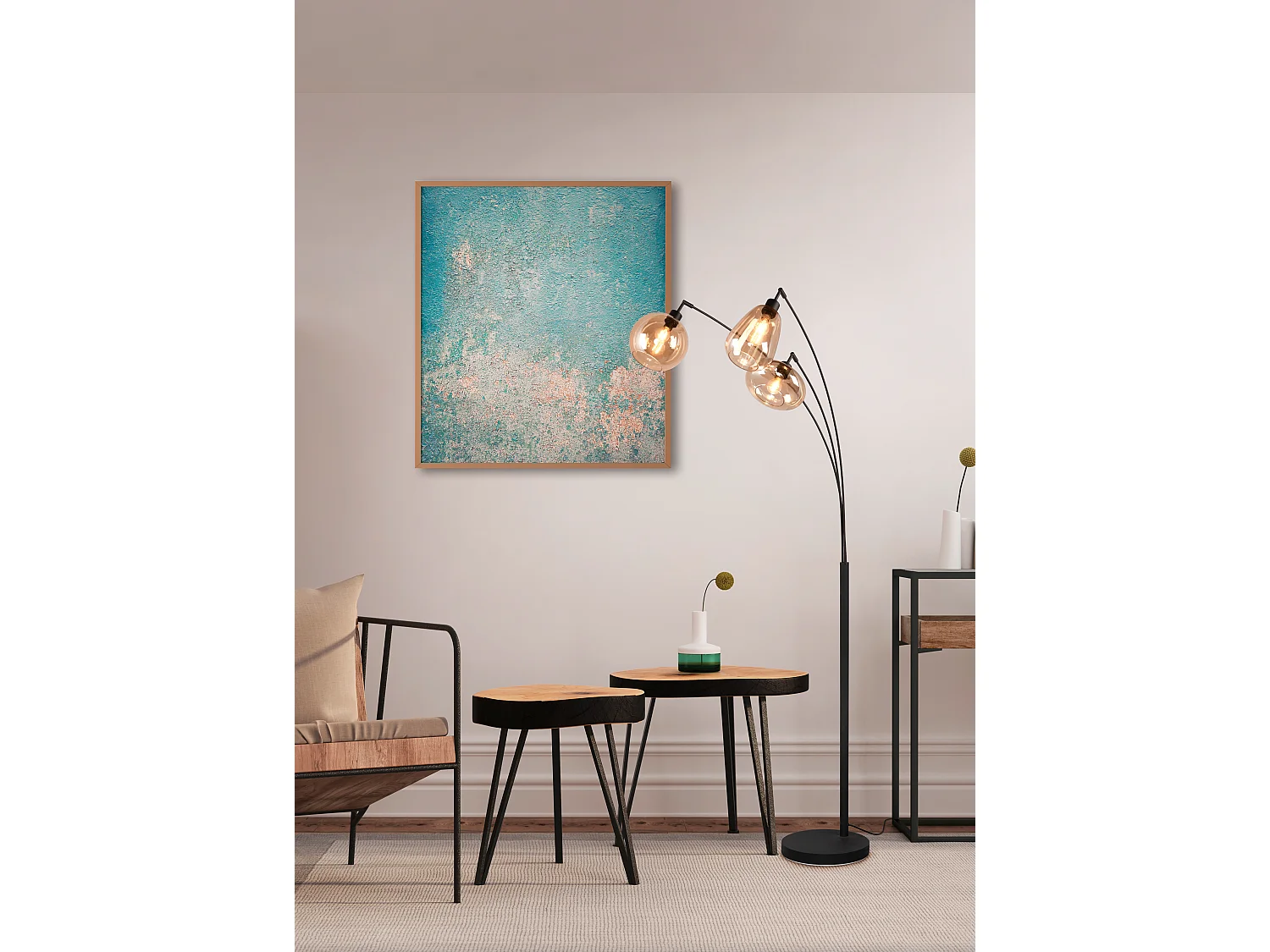 Vloerlamp LUMINA - 0x0x200 cm - Zwart