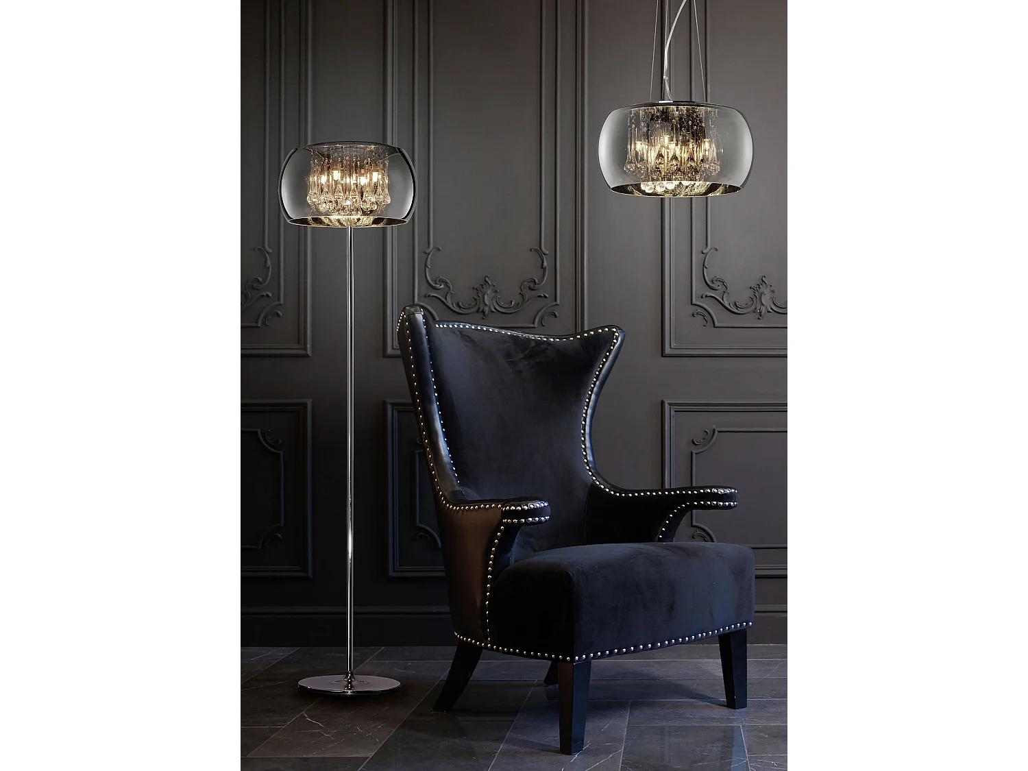 Suspension en verre Vapore