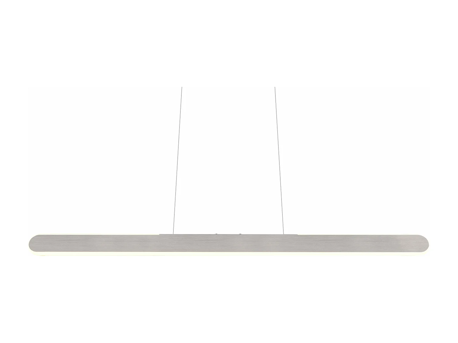 Lampada a sospensione LED a bi-emissione, metallo, alluminio, L 100 cm, Helios