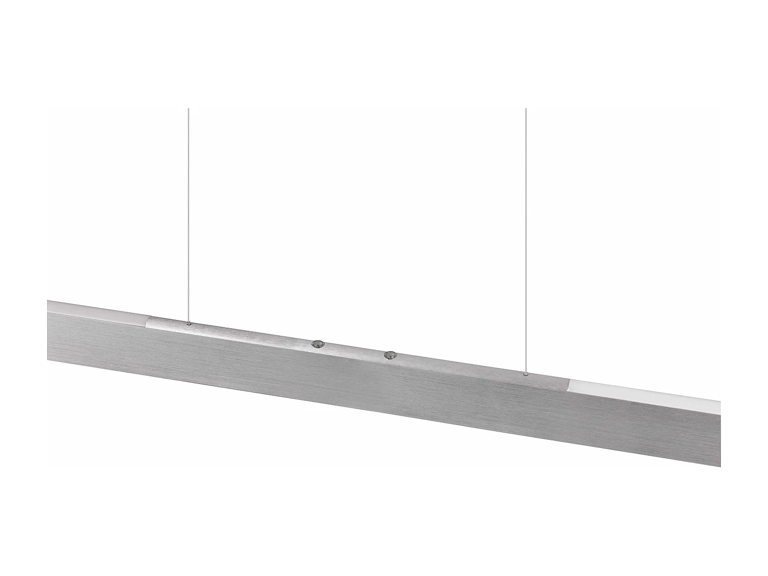Lampada a sospensione LED a bi-emissione, metallo, alluminio, L 100 cm, Helios