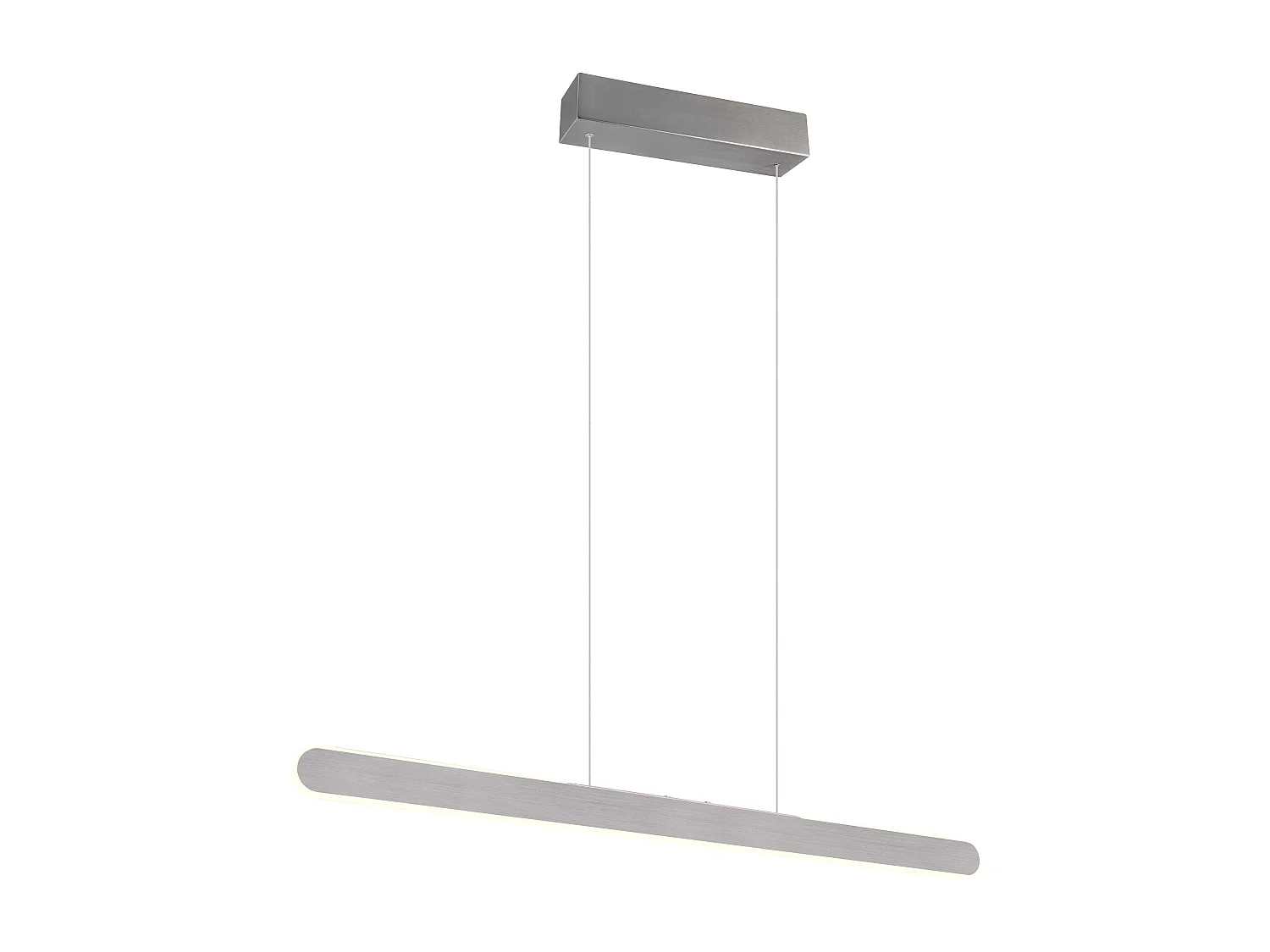 Lampada a sospensione LED a bi-emissione, metallo, alluminio, L 100 cm, Helios