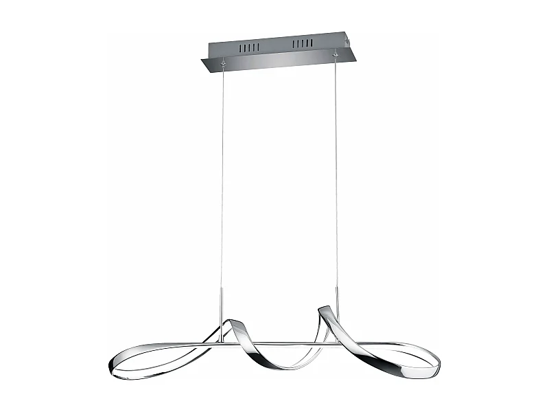 Lampada a sospensione LED, metallo, cromo, L 81 cm, Perugia